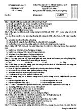 Đề kiểm tra học kì I Lịch sử lớp 12 - Mã đề 827 - Năm học 2016-2017 - Sở GD & ĐT Kiên Giang